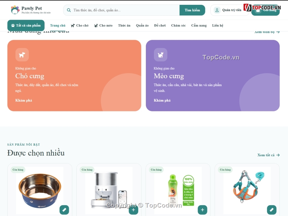 thú cưng,Web bán thú cưng,Website bán thú cưng